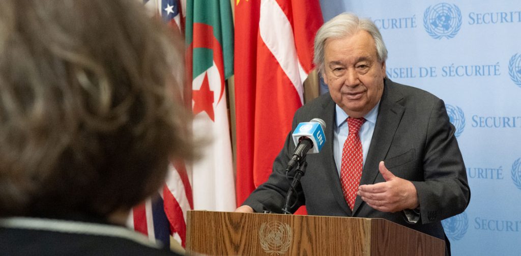 गुटेरेस द्वारा बयान ऑपरेशन सिंदूर 2025

